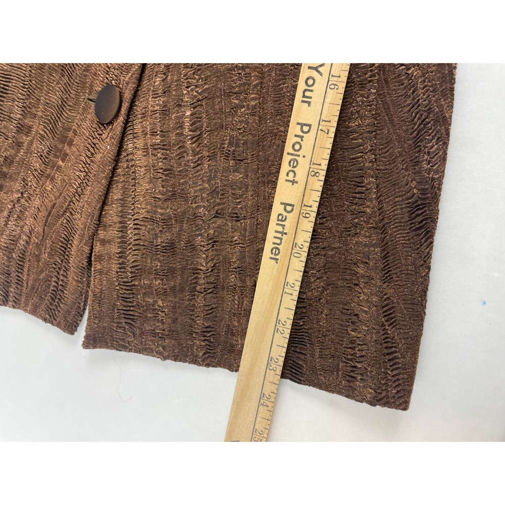 Juliana Jacket Women's Size 8 Brown Shoulder Pads Vintage Blazer Three Button - Picture 5 of 7